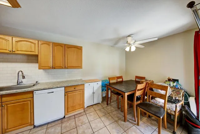 a workspace with furniture and window
