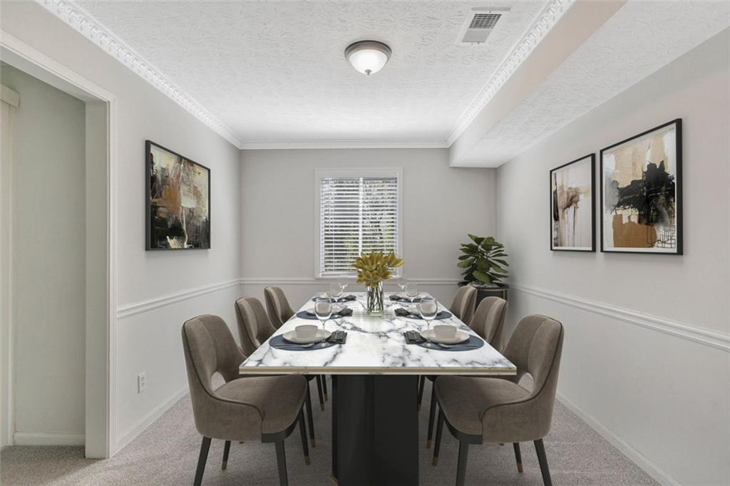2390 Lawrenceville Highway, Unit K Decatur, GA 30033 - Photo 9 of 22 a view of a dining room with furniture and window