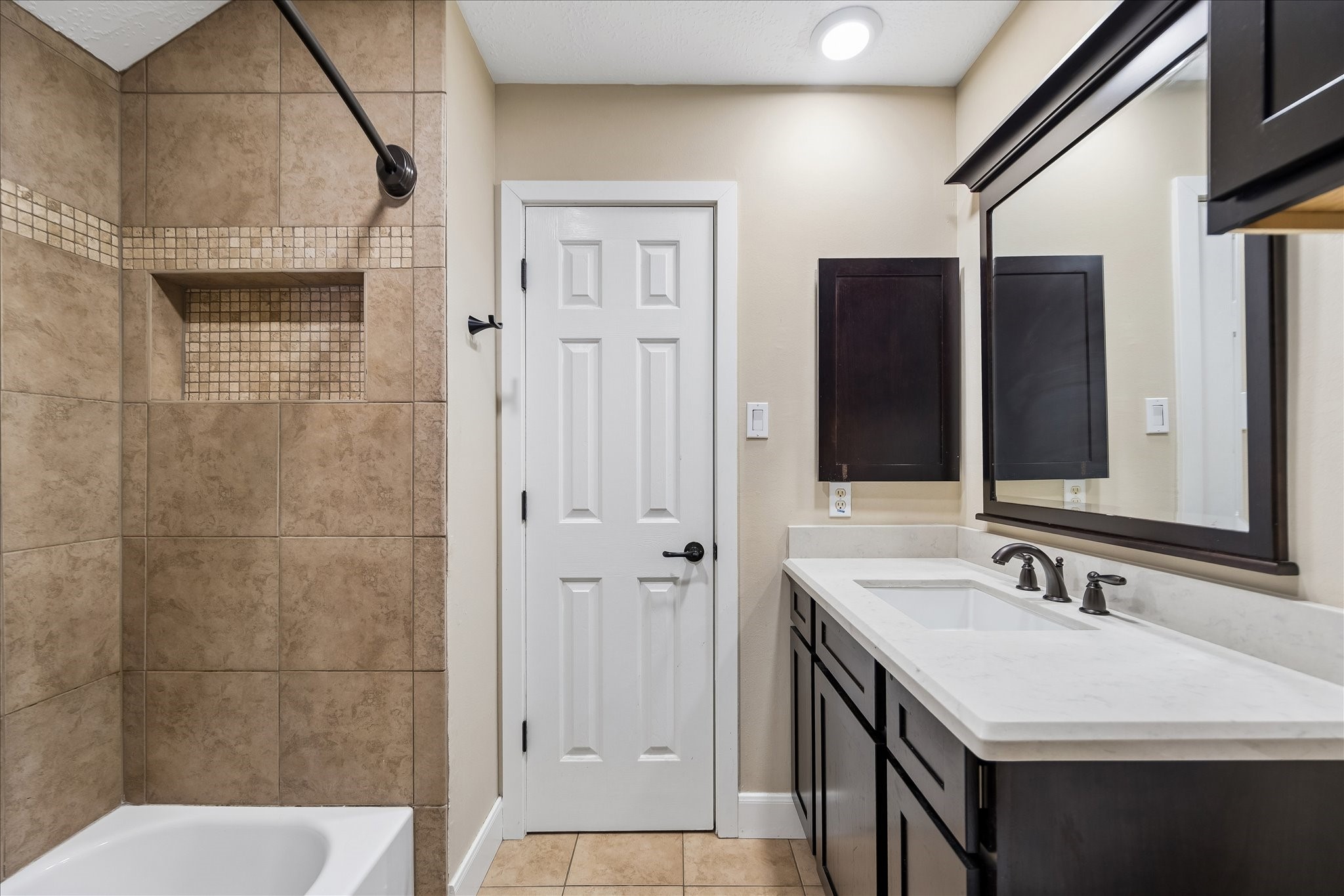 23039 Enchanted Landing Lane Katy, TX 77494 - Photo 27 of 30 a bathroom with a sink a toilet a mirror and shower