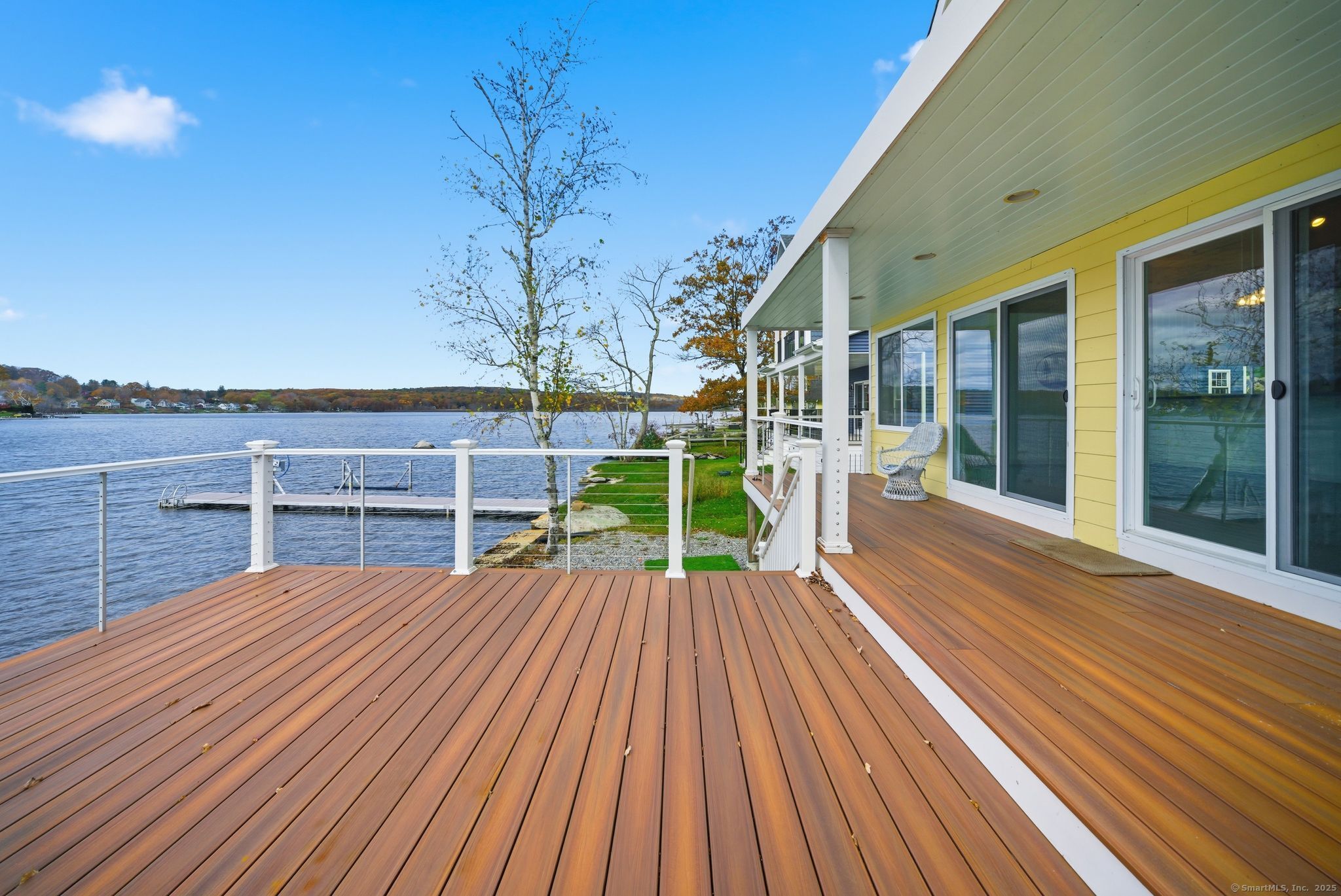 136 Sandy Beach Road Goshen, CT 06756 - Photo 11 of 26 a view of backyard with deck and wooden floor