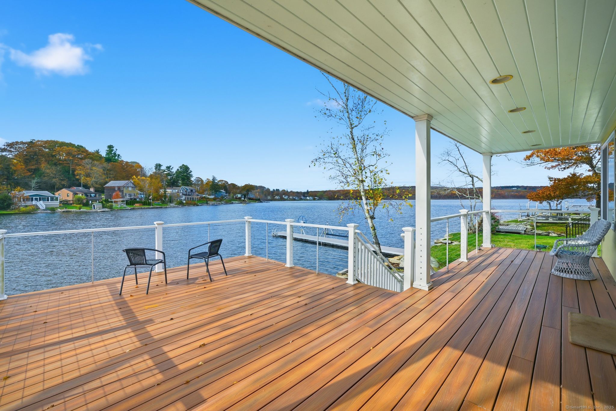 136 Sandy Beach Road Goshen, CT 06756 - Photo 10 of 26 a view of a balcony with chairs