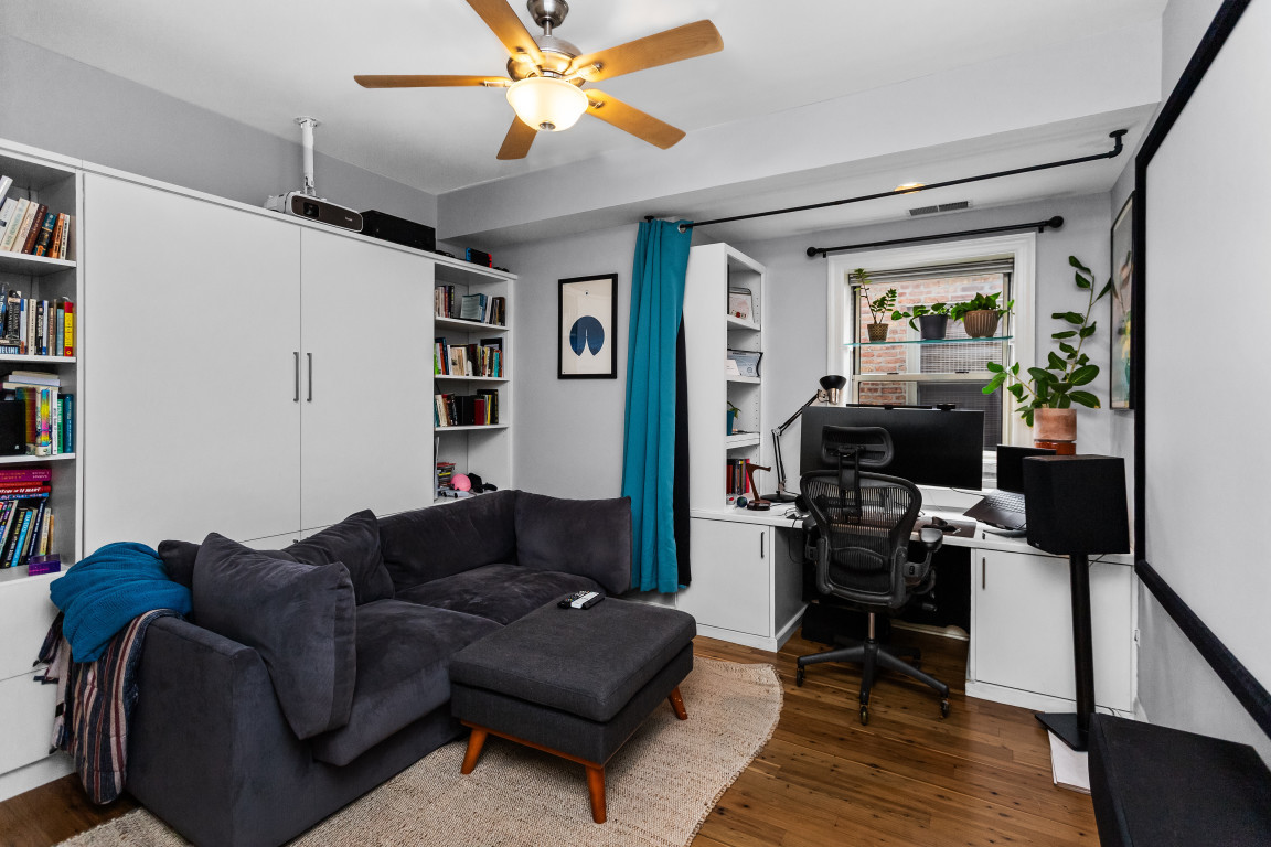 4635 North Malden Street, Unit 3S Chicago, IL 60640 - Photo 12 of 20 a living room with furniture and wooden floor