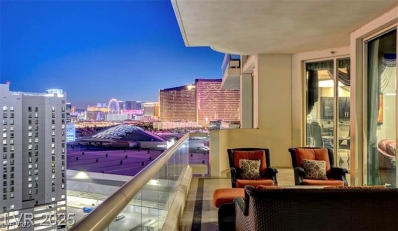 2857 Paradise Road, Unit 2103 Las Vegas, NV 89109 - Photo 48 of 55 Balcony featuring a view of city
