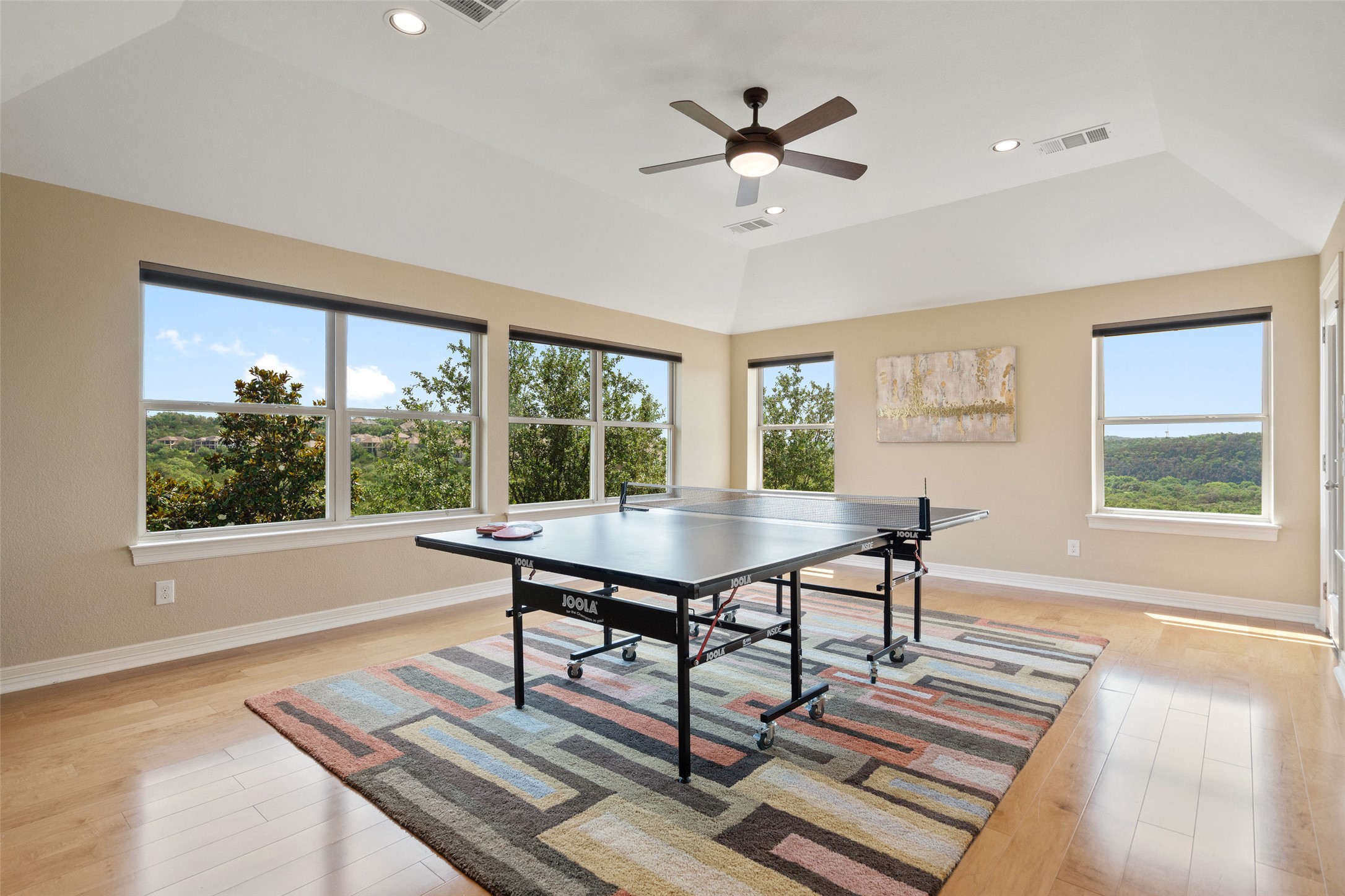 732 SANTALUZ Path Austin, TX 78732 - Photo 28 of 40 a view of a workspace with furniture and a window