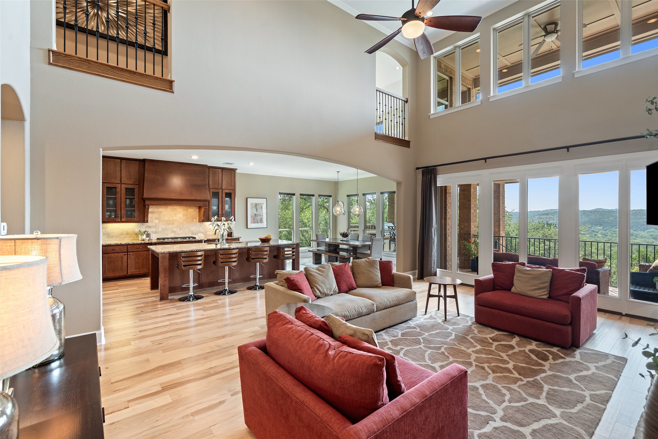 732 SANTALUZ Path Austin, TX 78732 - Photo 3 of 40 a living room with furniture and a large window