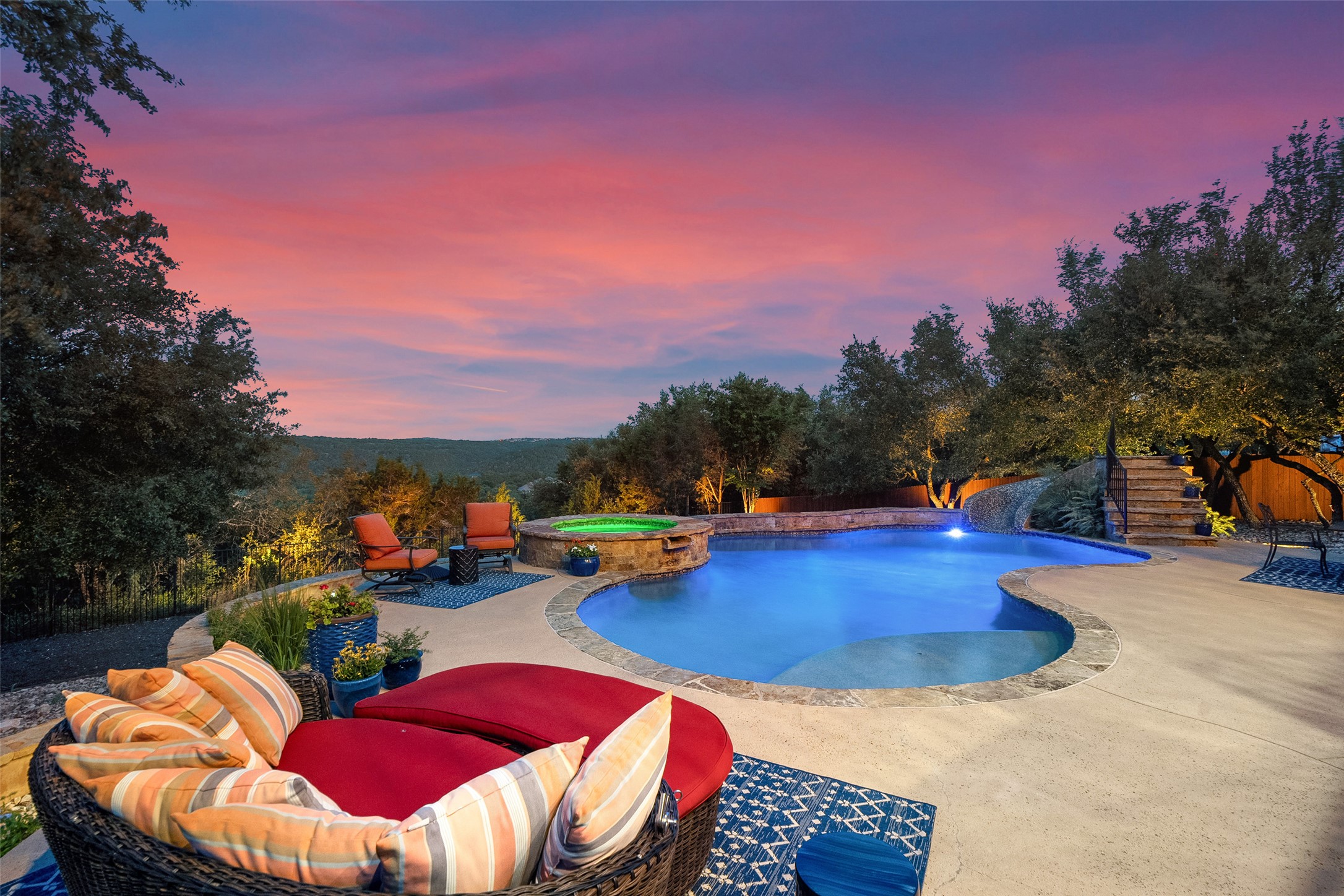 732 SANTALUZ Path Austin, TX 78732 - Photo 35 of 40 a view of swimming pool with outdoor seating