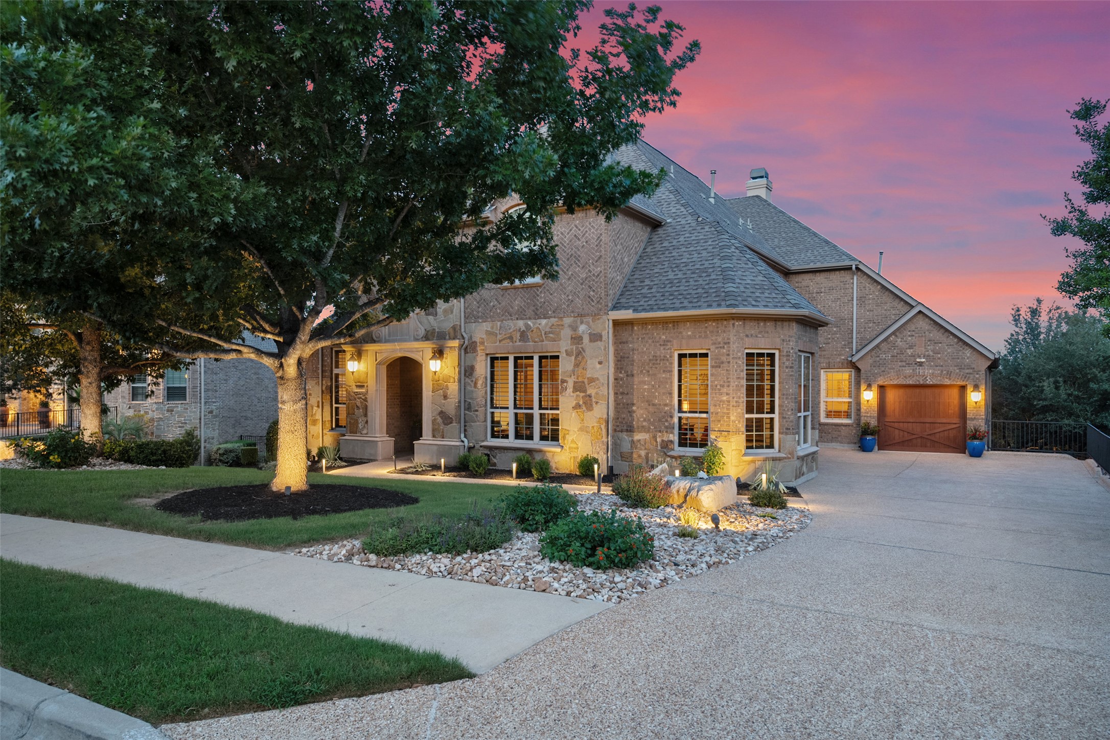 732 SANTALUZ Path Austin, TX 78732 - Photo 40 of 40 a front view of a house with garden and trees