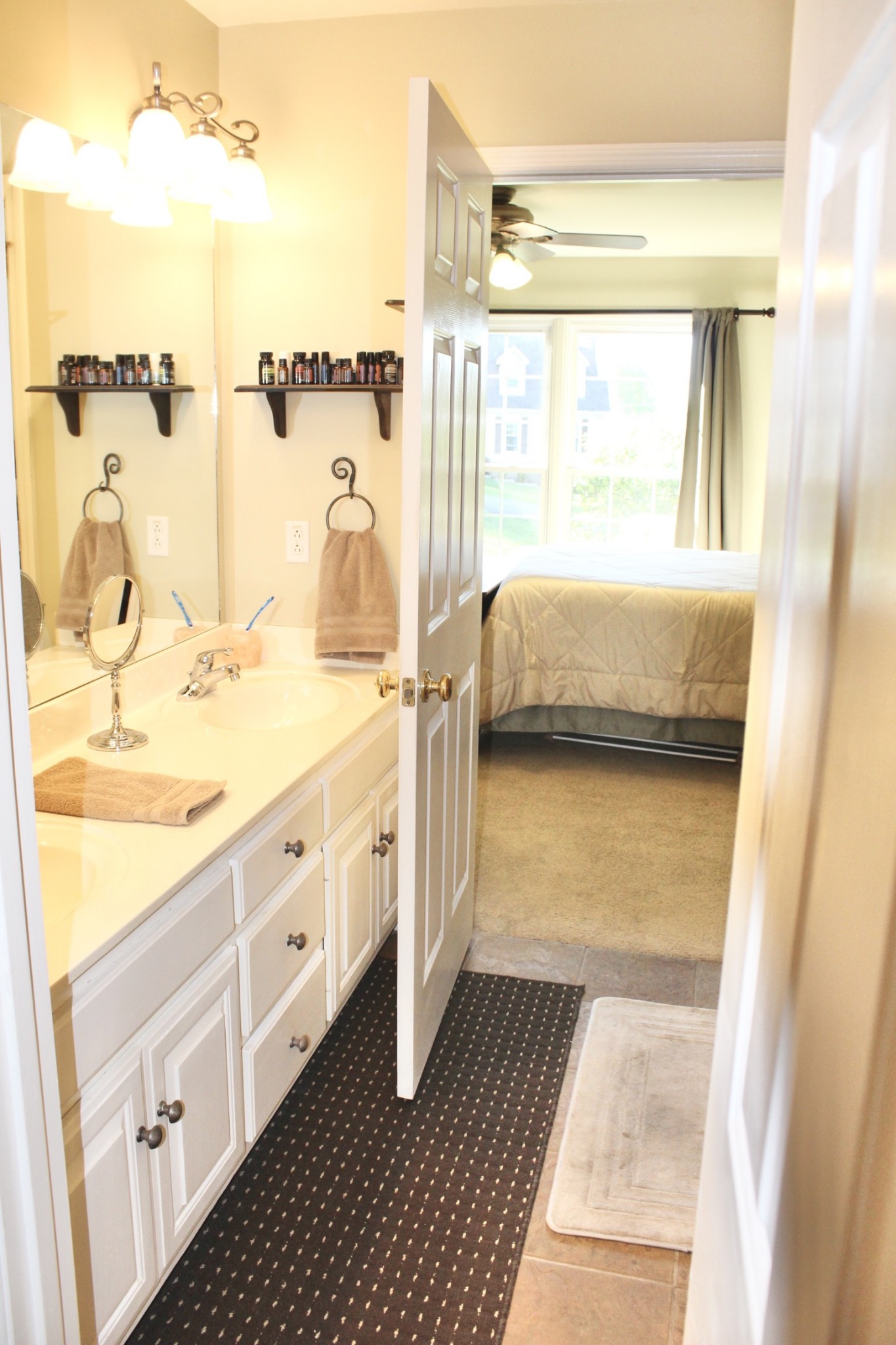 800 Oak Ridge Drive Springfield, TN 37172 - Photo 24 of 48 a bathroom with a double vanity sink a mirror and shower