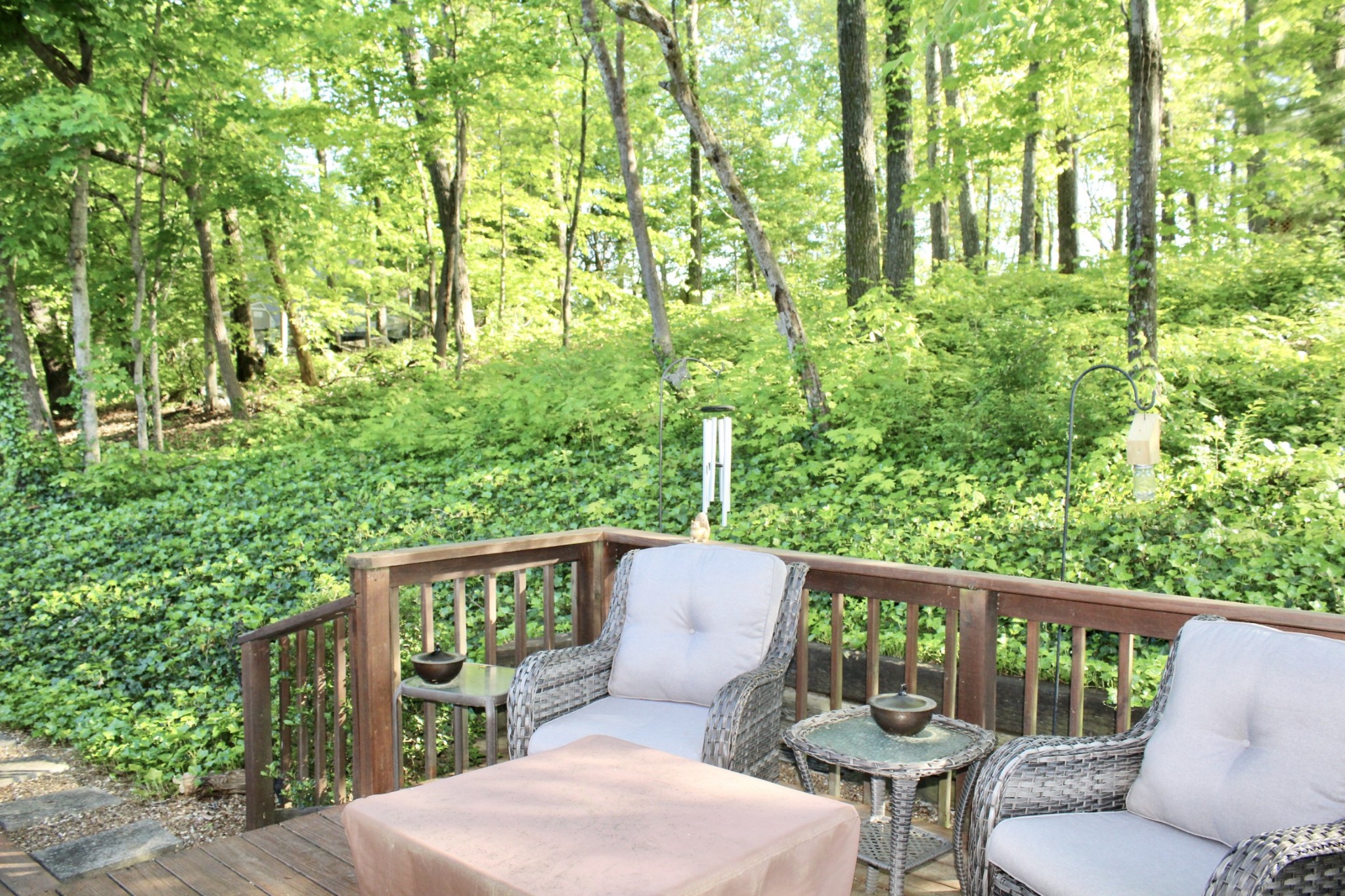 800 Oak Ridge Drive Springfield, TN 37172 - Photo 10 of 48 a view of a balcony with wooden floor and outdoor seating