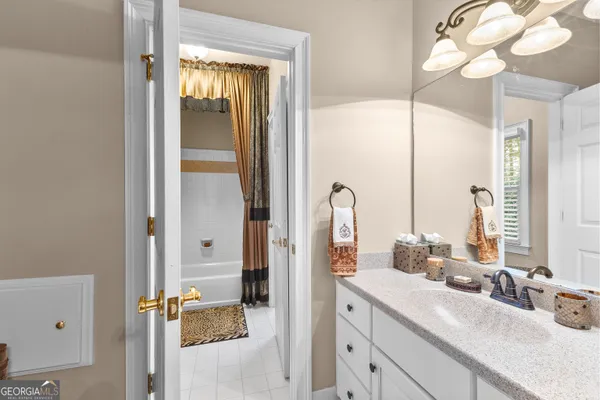 a view of a park with swings and slides