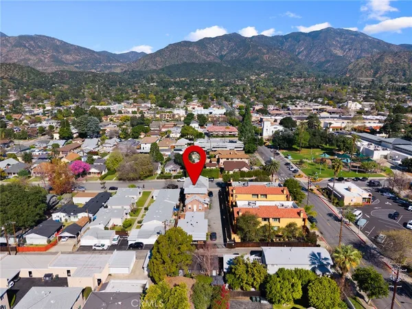 an aerial view of city