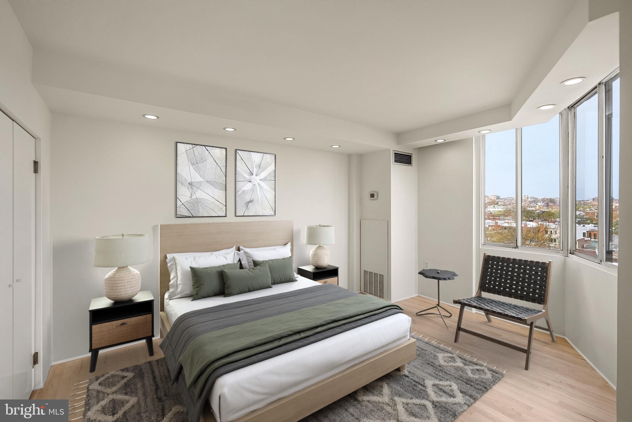 1718 P Street Northwest, Unit 902 Washington, DC 20036 - Photo 6 of 37 Modern sanctuary with city views.