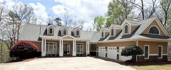 a front view of a house