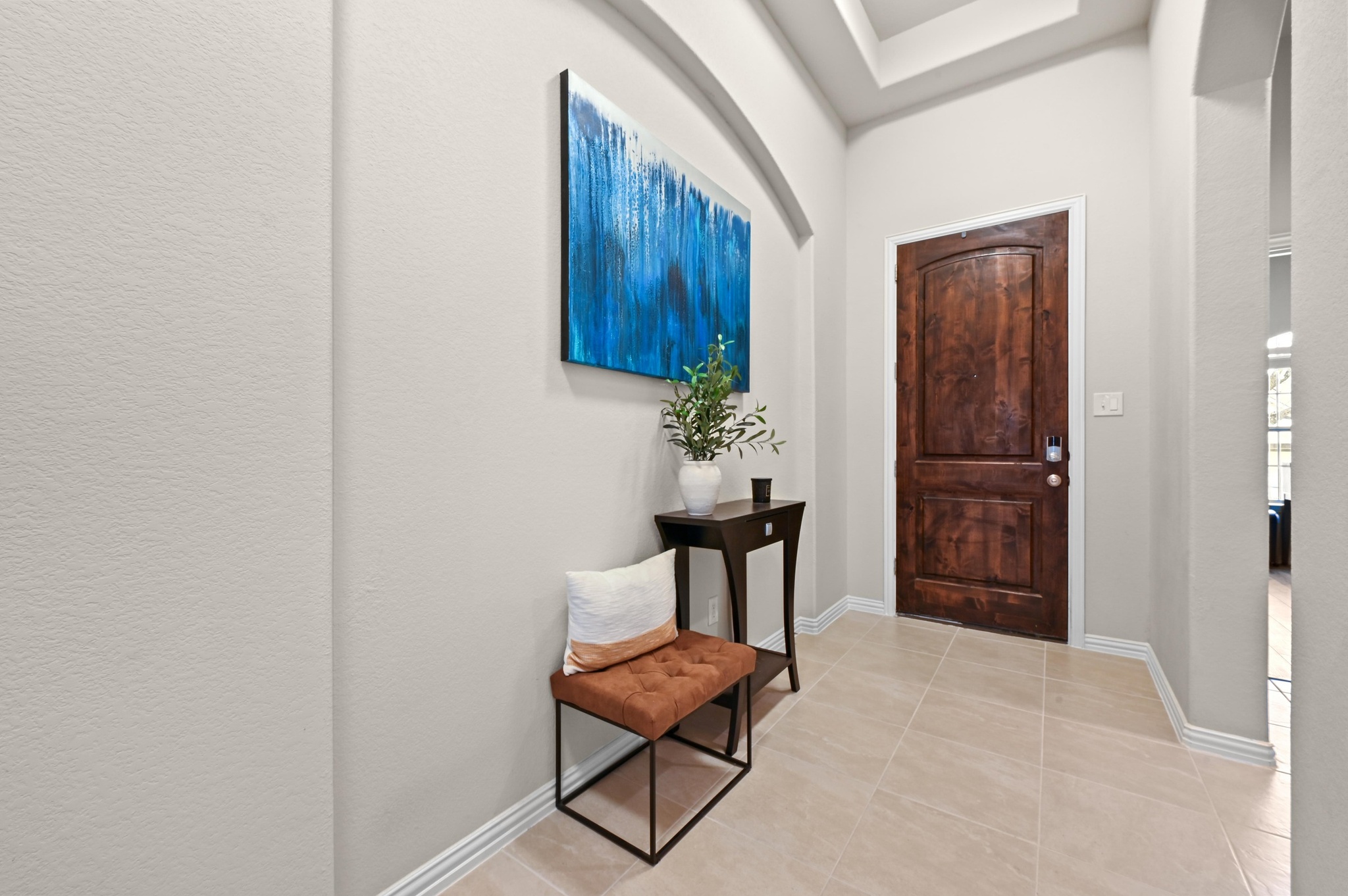 546 Hot Spring Valley Buda, TX 78610 - Photo 6 of 27 Foyer featuring baseboards and light tile patterned floors