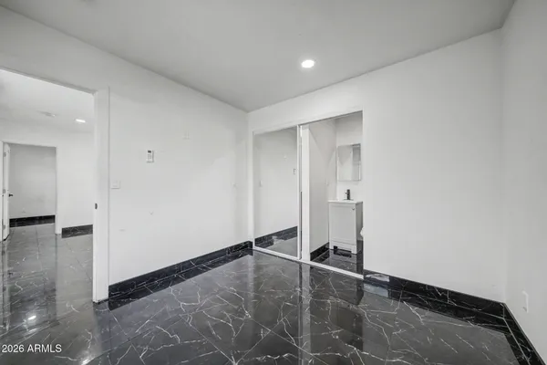 a view of an empty room