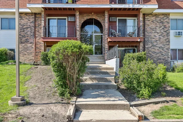 a front view of a house