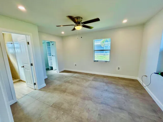 a view of an empty room