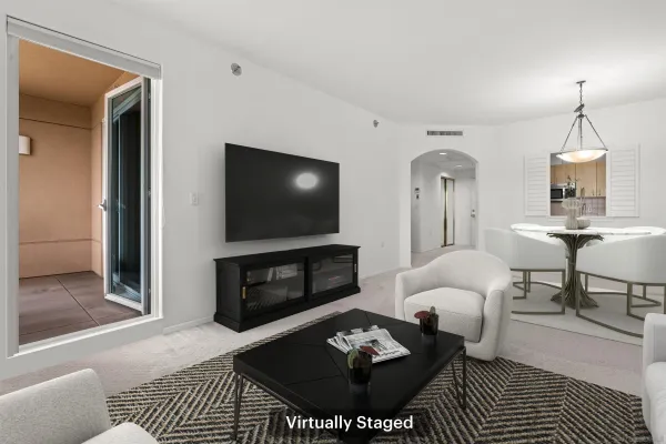 a view of a room with an entryway