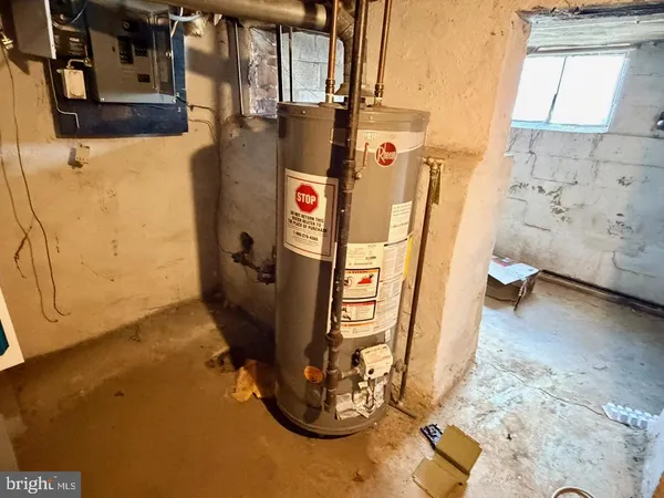 a view of water heater room