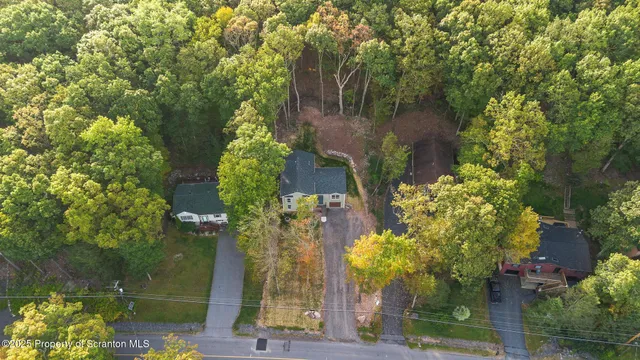 front view of a house with a tree