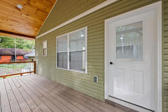 a view of a house with a balcony