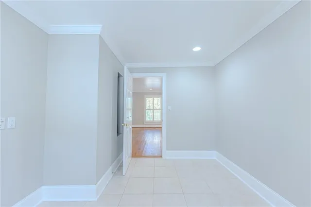 a view of an empty room