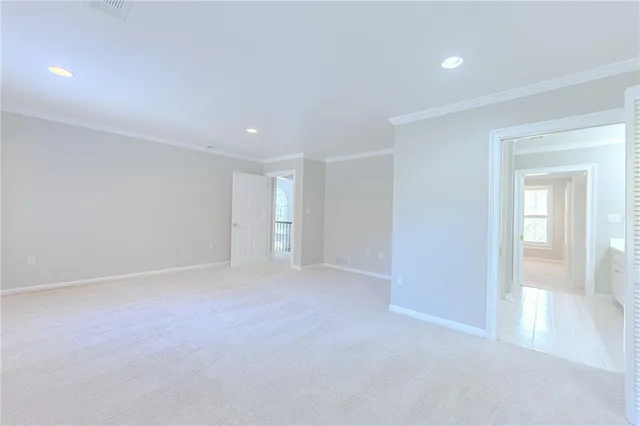 a view of an empty room