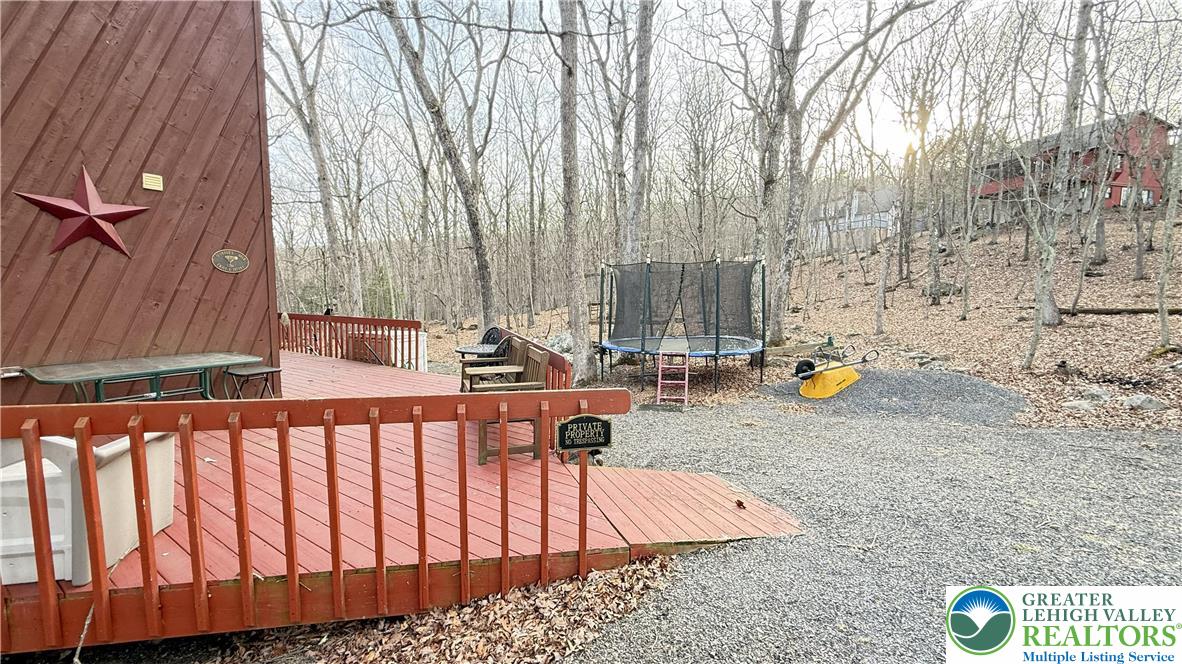 5933 Decker Road Bushkill, PA 18324 - Photo 28 of 51 swimming pool view with sitting space