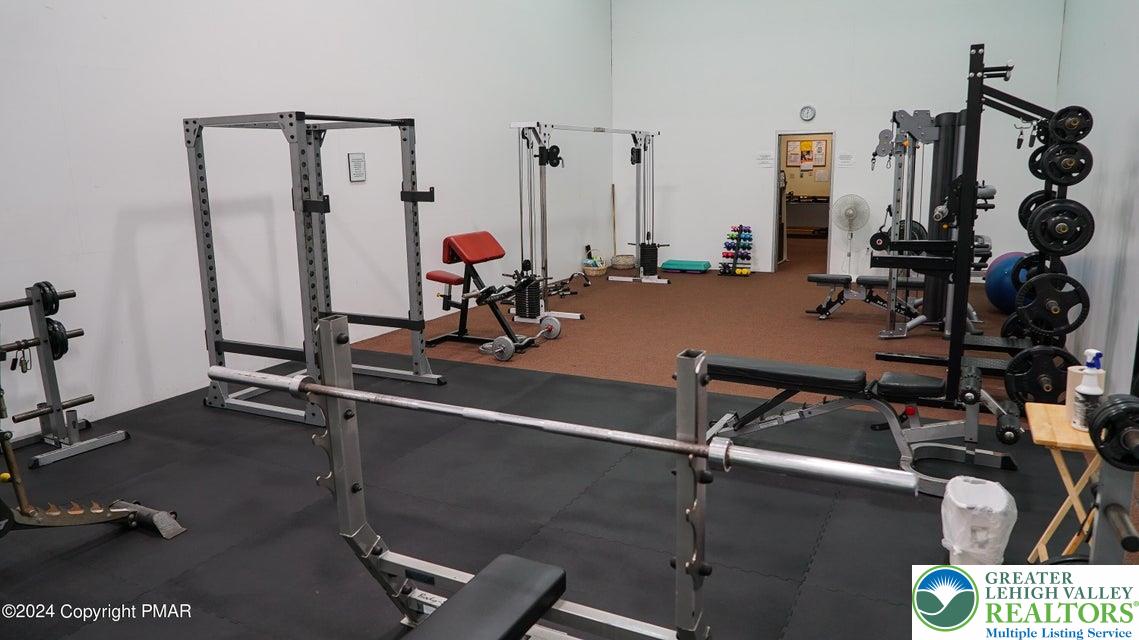 5933 Decker Road Bushkill, PA 18324 - Photo 46 of 51 a view of a room with gym equipment