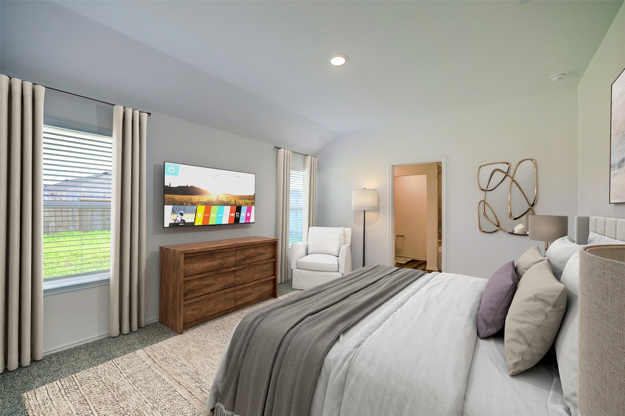 5314 Castlebury Meadows Dr Spring Spring, TX 77373 - Photo 5 of 19 Primary Bedroom (Virtually Staged)
Spacious primary suite with large windows, soft natural light, and plenty of room for a full furniture set.