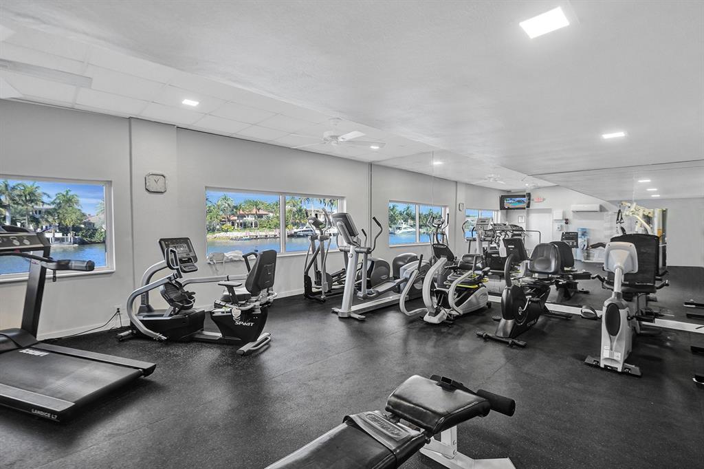1051 Hillsboro Mile, Unit 307E Hillsboro Beach, FL 33062 - Photo 23 of 30 a view of a room with gym equipment