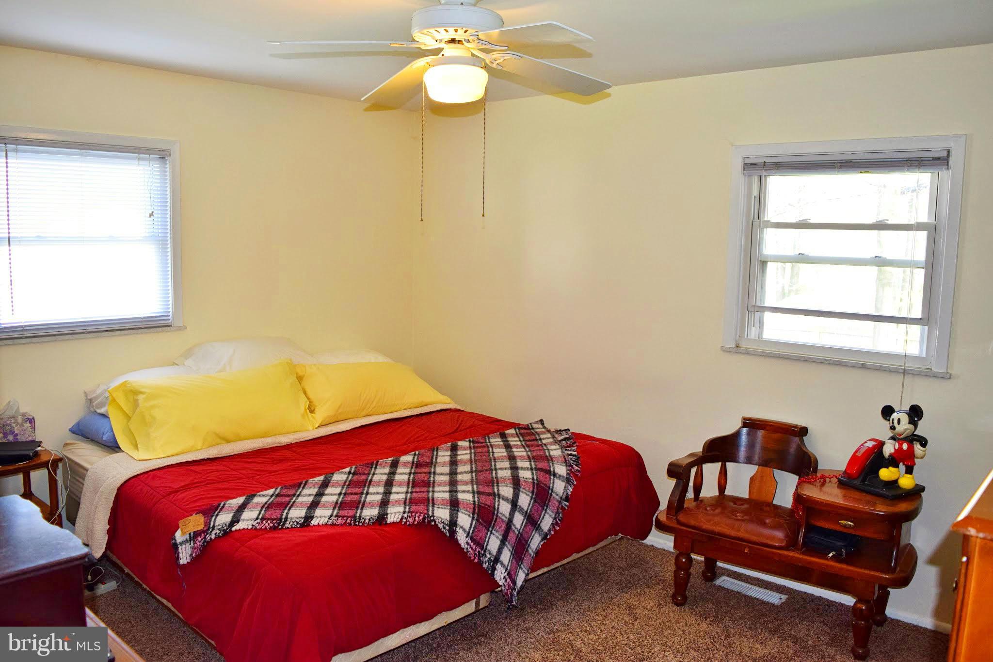616 Banyan Road Edgewood, MD 21040 - Photo 14 of 26 Large Bedroom w/ 2 Windows, Ceiling Fan!