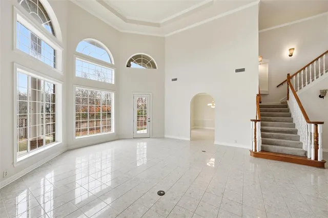 a view of an entryway with staircase