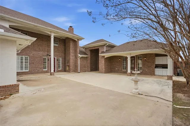 front view of a house with a street