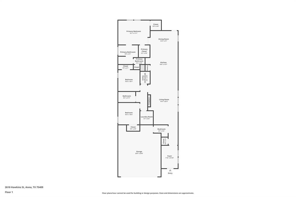 2610 Hawkins Street Anna, TX 75409 - Photo 16 of 17 View of room layout