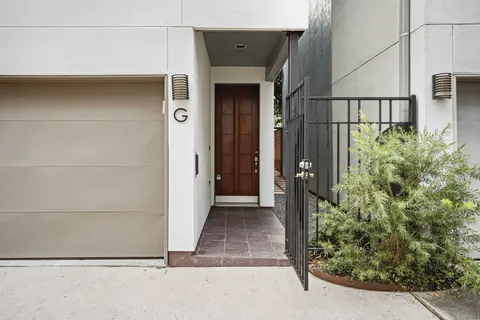 a view of a door of the house