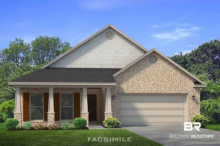13895 Antler Hl Road Daphne, AL 36527 - Photo 1 of 1 View of front of property featuring a garage and a front yard