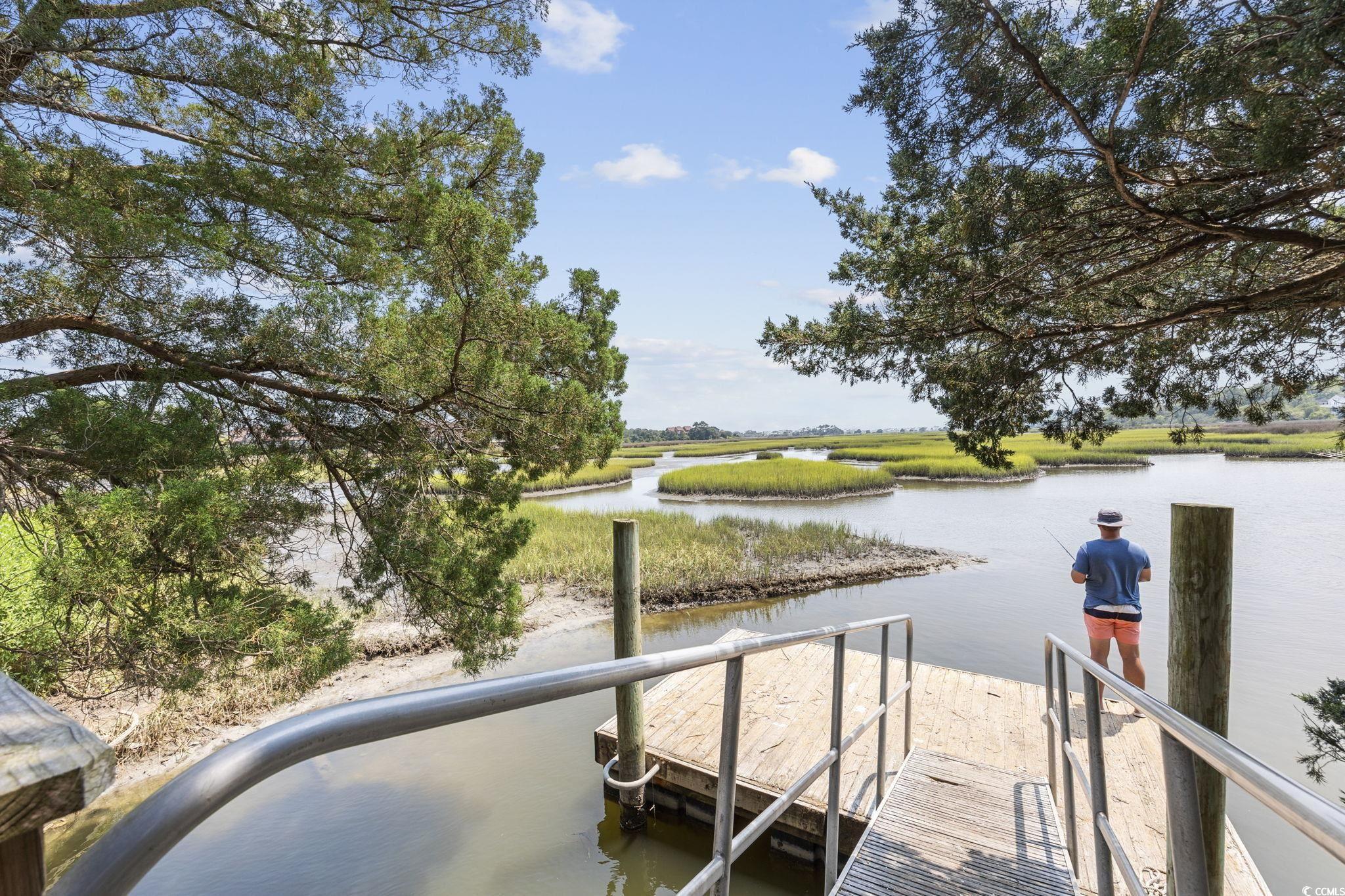 27 Riptide Lane Pawleys Island, SC 29585 - Photo 36 of 40 Dock area featuring a water view