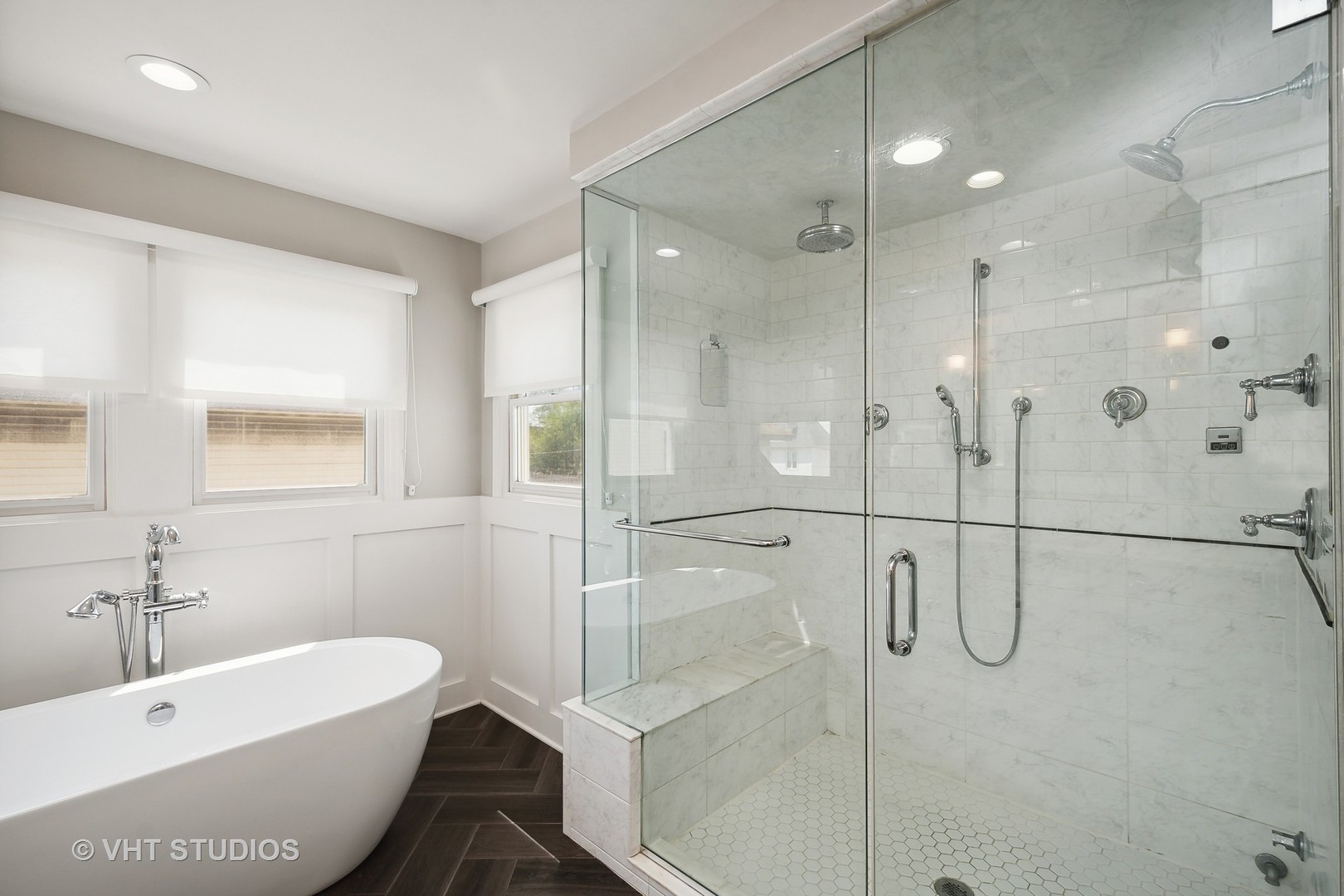 4122 North Kenneth Avenue Chicago, IL 60641 - Photo 13 of 27 a bathroom with a white bath tub a shower and a sink