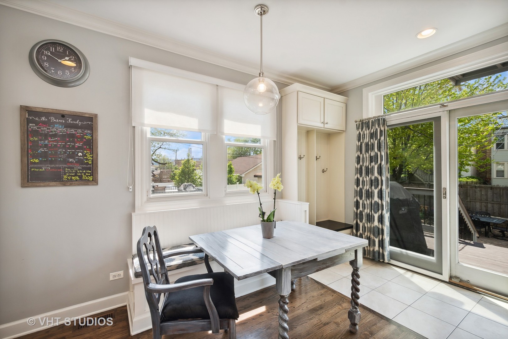 4122 North Kenneth Avenue Chicago, IL 60641 - Photo 9 of 27 a view of a dining room with furniture window and outside view