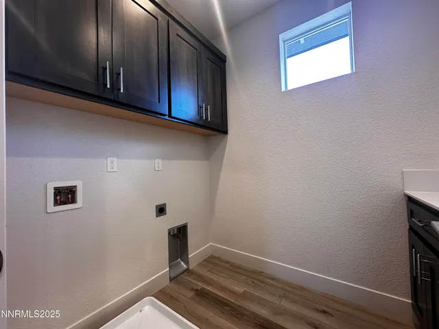 a view of small space with wooden floor