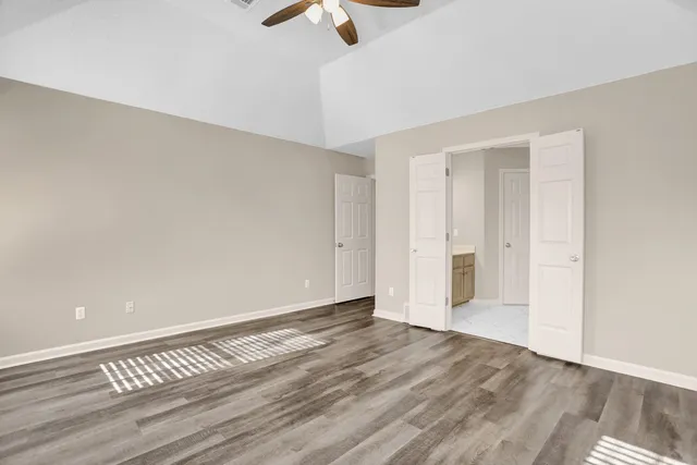 wooden floor in an empty room