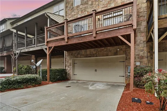 a front view of a house with entertaining space