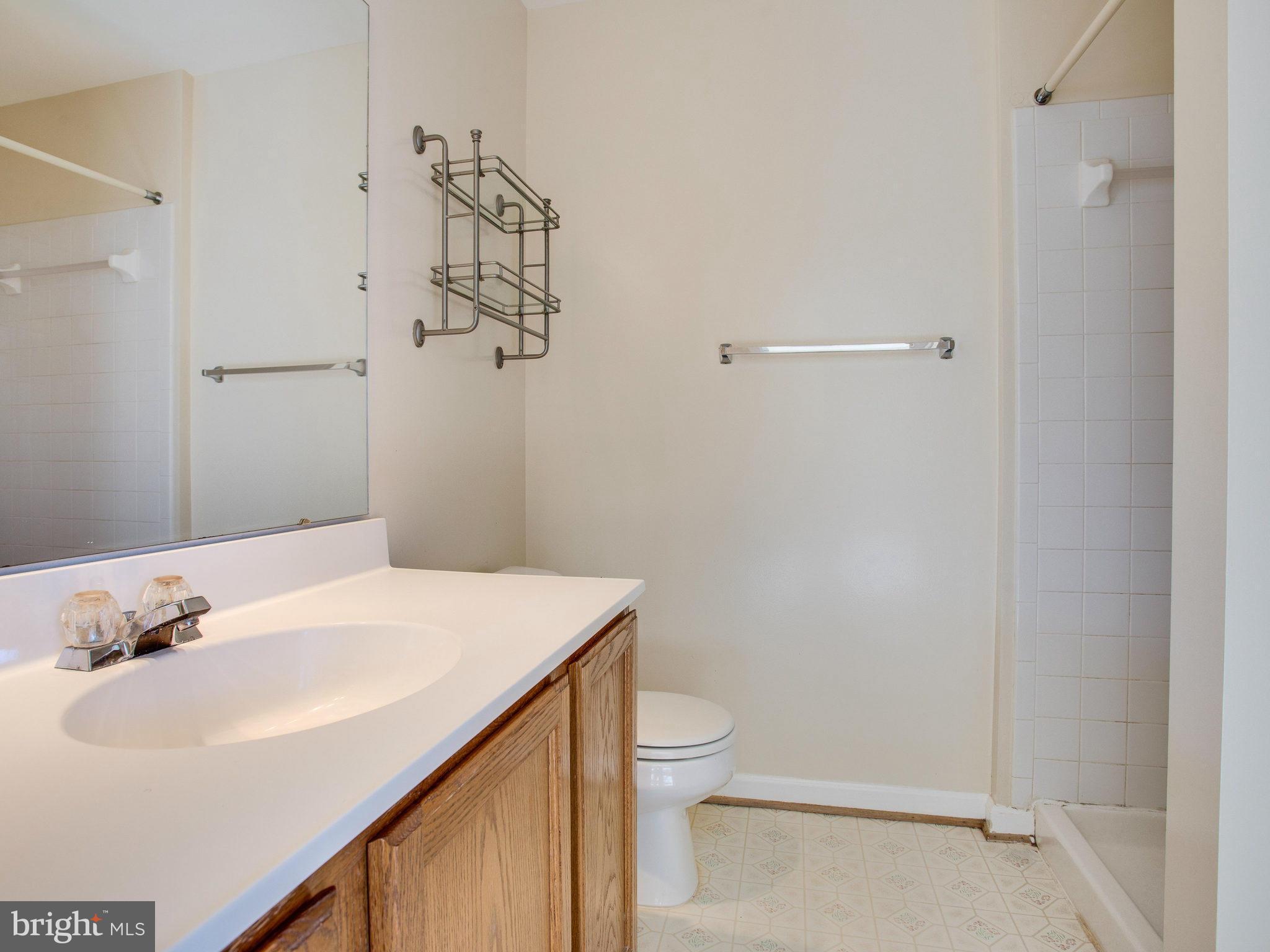 6395 Stagg Court Springfield, VA 22150 - Photo 17 of 30 a bathroom with a sink a toilet and shower