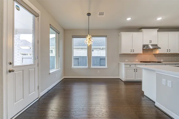 a view of an empty room