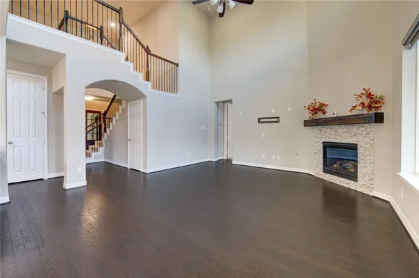 a view of an empty room