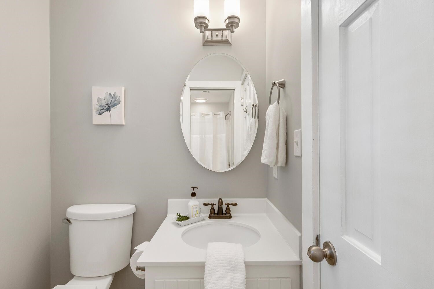 6600 Vancouver Lane Raleigh, NC 27615 - Photo 32 of 53 a bathroom with a toilet a sink and mirror