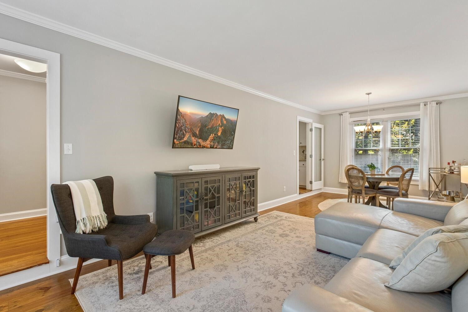 6600 Vancouver Lane Raleigh, NC 27615 - Photo 8 of 53 a living room with furniture and a fireplace