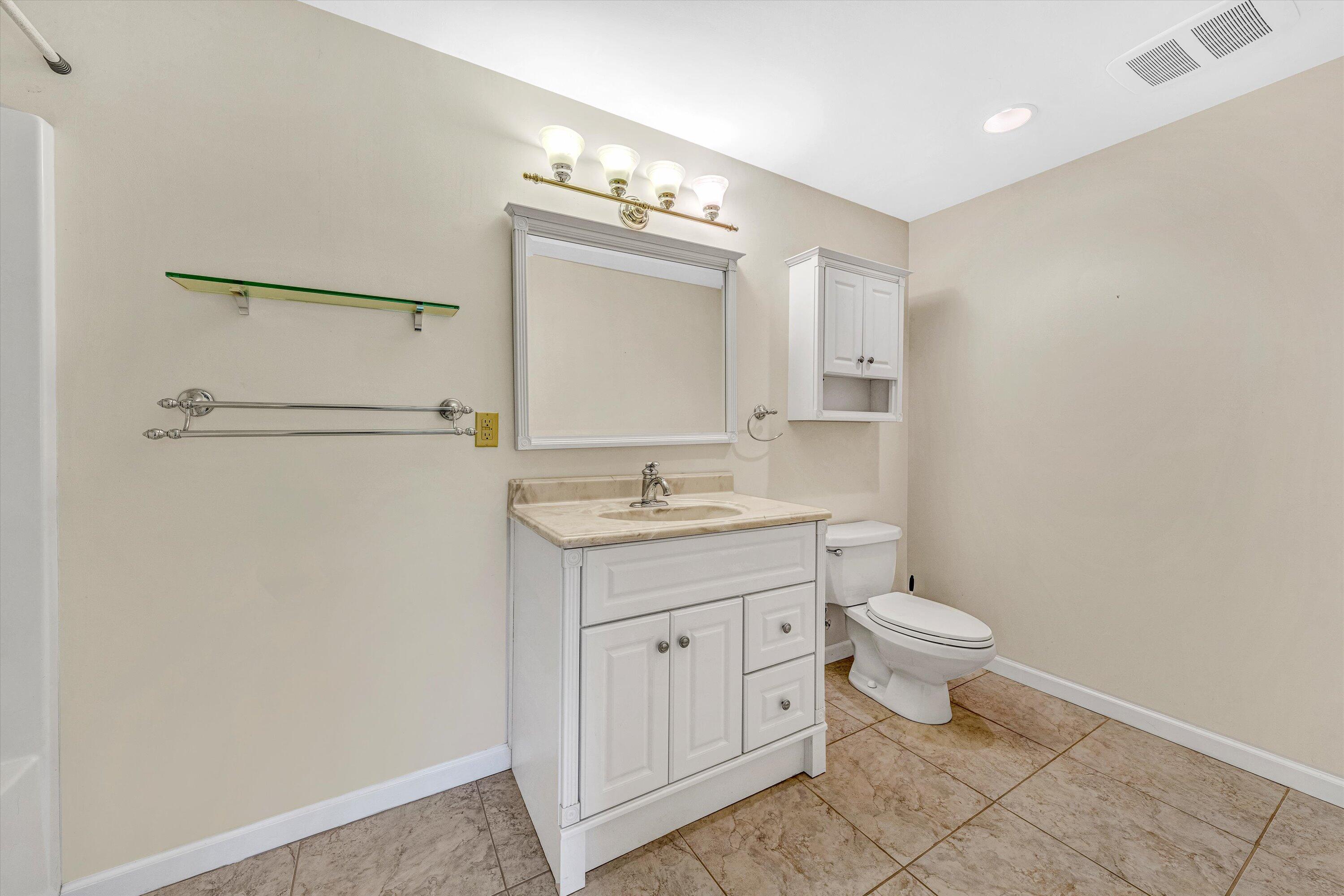 395 Middle Valley Road Hardy, VA 24101 - Photo 38 of 66 a bathroom with a sink a toilet a mirror and vanity