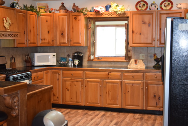 16152 University Road Malta, IL 60150 - Photo 3 of 24 a kitchen with stainless steel appliances granite countertop a refrigerator and a sink